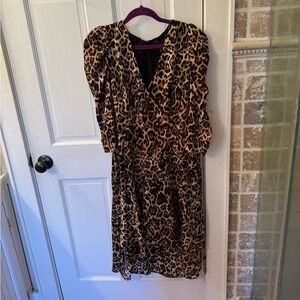 Gorgeous Leopard Print Lucy Paris Tier Dress - Size L